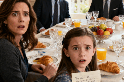 During dinner, my daughter quietly slipped a folded note in front of me. “Pretend You’re Sick And Get Out Of Here,” it read. I didn’t understand — but something in her eyes made me trust her. So I followed her instructions and walked out. Ten minutes later… I finally realized why she warned me.