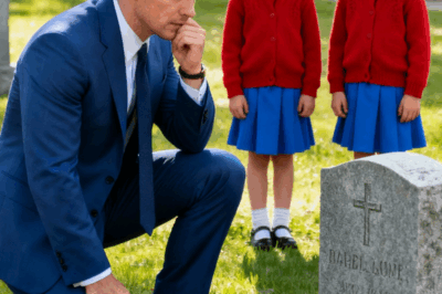 A millionaire saw two girls crying at his ex wife’s grave—who they were shocked him