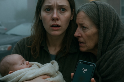 As I carried my baby home, an old woman grabbed my arm. “Don’t go inside—call your father,” she whispered. But my father’s been gone for eight years. Still, I called his old number… and when he answered, what he revealed left me frozen.