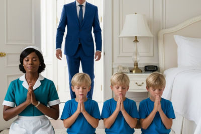 BILLIONAIRE ARRIVED UNANNOUNCED AND SAW THE MAID WITH HIS TRIPLETS—WHAT HE SAW SHOCKED HIM
