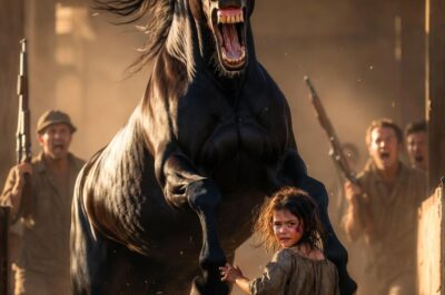 THE WILD HORSE THAT WAS GOING TO BE PUT DOWN… UNTIL AN ABANDONED LITTLE GIRL DID THE IMPOSSIBLE