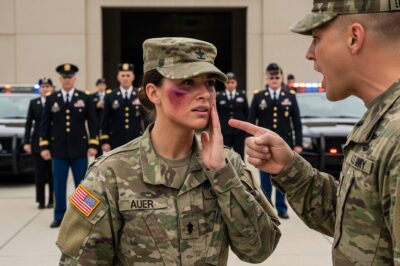 “YOU THINK YOU CAN TALK BACK TO ME?” — A Captain Publicly Humiliated a Quiet Female Marine… Then the Inspector General Badge Came Out….