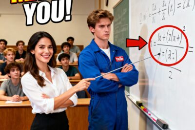 “Solve This Equation, and I’ll Marry You.” Professor Laughed — Then Froze When the Janitor Solved It