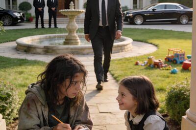 Billionaire Sees a Homeless Girl Teaching His Daughter — What He Did Next Silenced an Entire City…