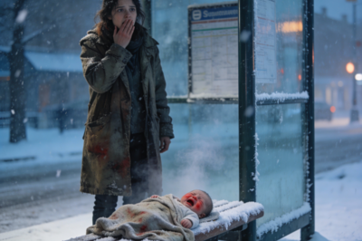 I’m an exhausted single mother who works as a cleaner. On my way home, I found an abandoned newborn at a cold bus stop. I took him to safety.