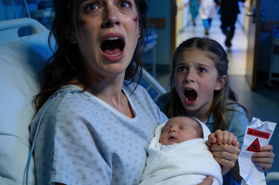 Immediately after giving birth, I was still lying in my hospital bed….