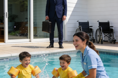 The Millionaire’s Twins Never Laughed — What the Maid Did in the Pool Left Him Speechless