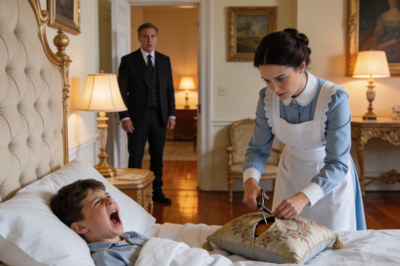 A MILLIONAIRE’S SON SCREAMED IN HIS SLEEP EVERY NIGHT… UNTIL THE NANNY OPENED HIS PILLOW AND DISCOVERED THE SHOCKING TRUTH…