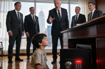 “I’ll Give You $100 Million If You Can Open the Safe,” the Billionaire Laughed—Until the Cleaning Lady’s Barefoot Son Spoke
