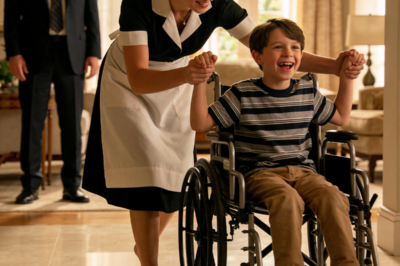 A Billionaire Came Home Early—And Froze When He Saw the Maid Dancing with His Son in a Wheelchair