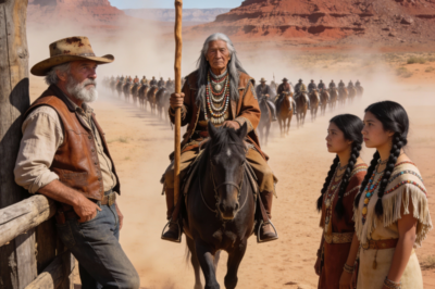 The Rancher Gave His Last Horse to Two Apache Girls — At Dawn, Their Father Came With Warriors