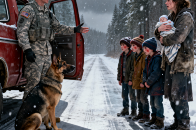 “Come With Me…” the Ex-Navy SEAL Said — After Seeing the Widow and Her Kids Alone in the Blizzard