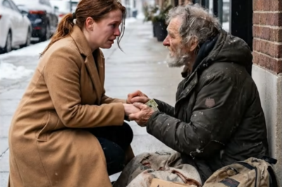 After my husband was gone, I found a new job, and every day I quietly left some money for an old homeless man who sat outside the public library.