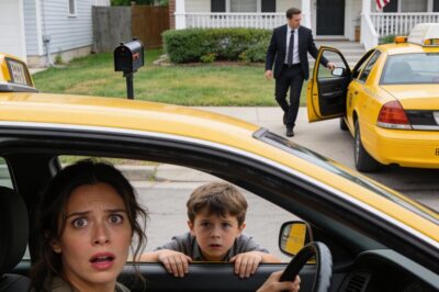 My husband told us he had an early business trip, so I drove him to the airport with our 5-year-old son