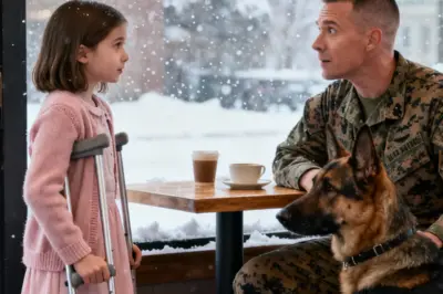 “Can I Sit Here?” Disabled Girl Asked a U.S. Marine & His Dog — What Happened Next Shocked Everyone