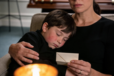 What this little girl did at her father’s wake left the whole family completely breathless