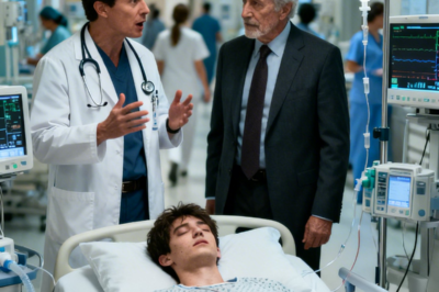 The automatic doors of Mercy General opened with a tired mechanical sigh.  It was 5:58 a.m.  Rain followed me inside on the shoulders of my coat, and the hospital air smelled like antiseptic and stale coffee. The fluorescent lights were harsh, bleaching every color into something sickly pale.  Emergency rooms always looked the same at that hour—half-asleep nurses behind the desk, the hum of machines, the quiet suffering of people waiting for someone to believe them.  But that morning, it looked like a battlefield.  Because somewhere in that room was my son.  I spotted him immediately.  Ethan was slumped in a plastic chair near the far wall, his hoodie pulled tight around his body. His arms were wrapped around his stomach, his shoulders hunched forward like he was trying to protect himself from the inside.