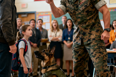 “Apologize to My Daughter—Right Now”: The Day a Marine and His K9 Partner Changed a Classroom