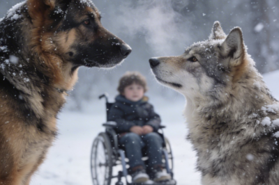 A fearless German Shepherd stood its ground against a wolf on a deserted road near the lighthouse—turning a tense moment into something far more dangerous than anyone expected.