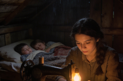 My husband died, and I chose to raise his three younger brothers as my own… but when they succeeded, they all left me behind. The whole neighborhood called me a fool—until the day something appeared in front of my house that left everyone speechless.