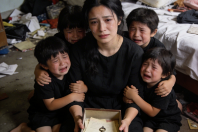 My husband died and left me with six children… but what I found hidden in our son’s mattress proved I had never truly known him.