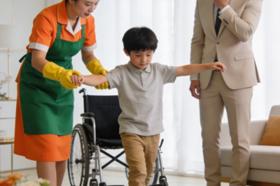 Every Specialist Walked Away from the Millionaire’s Son—Until the Housekeeper Sat Beside Him and Helped Him Stand Again