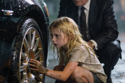 A Poor Girl Helped a Rich Old Man With a Flat Tire — Not Knowing He Had Fired Her Mom