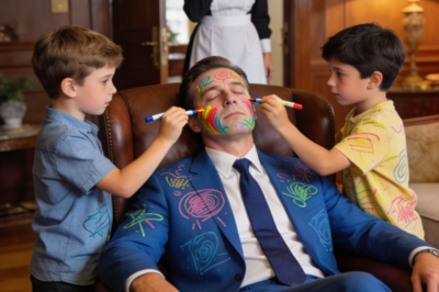 The Millionaire Closed His Eyes to Test the Maid’s Twins… But Their Kindness Changed Everything