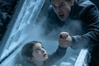 The heat from the truck poured out into the cold night as I shut the door behind me. Through the window I could see Iris curled in the blanket, knees pulled to her chest, watching me with those wide, frightened eyes that had always trusted me to fix whatever went wrong in her world.  Tonight, I wasn’t sure I could.  I turned back toward the garage.  The light still burned overhead, buzzing faintly. The first freezer sat open where I’d torn it apart, frost slowly melting and dripping onto the concrete. Bags of frozen vegetables lay scattered across the floor like the aftermath of something violent.  Across the garage sat the second freezer.  Smaller. Newer.  And locked.  The padlock was thick steel, the kind you’d buy if you wanted something to stay shut. The cord was unplugged, but as I stepped closer, I noticed something that made my stomach twist.