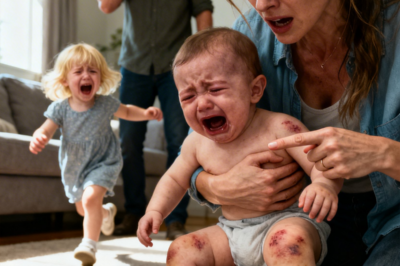 The Day I Realized Protecting My Child Meant Walking Away From My Family  The phone slipped from my shoulder and landed on the kitchen floor with a dull thud.  For a moment, I didn’t notice.  All my attention was on the tiny bundle in my arms.  “Lily… sweetheart… breathe,” I whispered.  Her small chest rose unevenly, then stilled for a second that felt like an eternity.  My hands trembled as I gently adjusted her position, trying to remember every instruction the pediatric nurse had once shown me.  Just hours earlier she had been crying, fussing the way babies sometimes do.  Now she lay strangely quiet.  Too quiet.  I grabbed the phone again and dialed my parents.  “Mom, please,” I said the moment she answered. “Something’s wrong with Lily. I think she needs help.”  Music and laughter echoed in the background.  “We’re at your sister’s gender reveal,” my mother replied, her voice distracted. “Can this wait?”  “No,” I said, my voice breaking. “It can’t.”  There was a pause.  Then my father’s voice came onto the line.  “Call emergency services if you’re worried,” he said briskly. “We’re in the middle of something.”  The call ended before I could answer.  For a second I stared at the silent phone, stunned.  Then instinct took over.  I dialed 911.