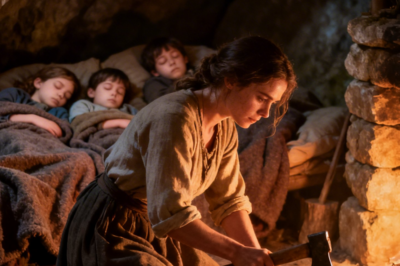 The Woman Who Built a Home Inside the Mountain  The mountain did not feel like stone.  It felt alive.  Not in the way trees breathe or rivers move, but in a slower, deeper rhythm—like something ancient that had been waiting for centuries. Inside its heart, where the air was still and the silence had weight, Solana Salcedo lay wrapped in a thick wool blanket, listening to the quiet crackle of oak burning in her stone hearth.