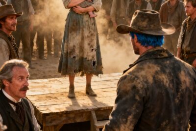 They Were Auctioning Off a Widow and Her Baby, The Cowboy Rode Up Late and Said “I’ll Take Them”