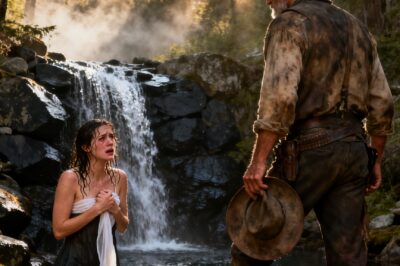 She Came Out of the Water Bare, Thinking She Was Alone — Until She Froze at the Cowboy Watching Her