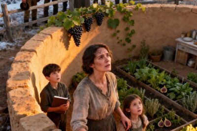 A Single Mother Raised a Wall of Sandstone—Then Fruit Began to Grow