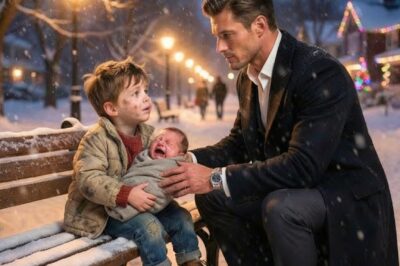 “Sir, My Baby Sister Is Freezing…” Little Boy Said—The CEO Wrapped Them in His Coat & Took Home…