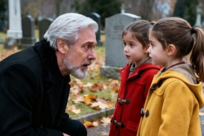 Billionaire Finds Twin Girls Praying at His Son’s Grave — The Reason Makes Him Collapse…