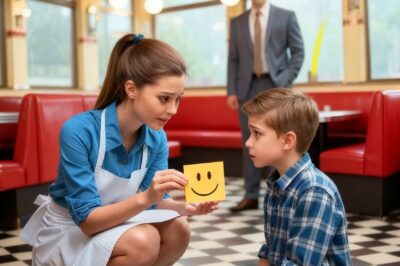 Millionaire Single Dad Sees Waitress Teaching His Nonverbal Son to Speak—What He Does Next Changes