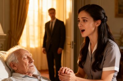 The Caregiver Sang Softly to the Old Man—Unaware His Millionaire Son Was Watching & Changed Her Li