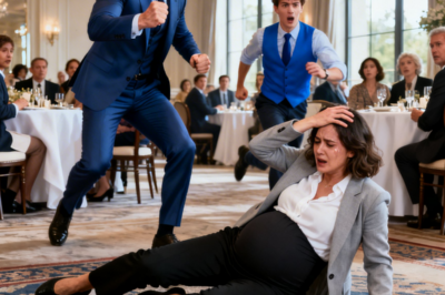 He Slapped His Pregnant Wife in Public – Then the Waiter Turned Out to Be Her Billionaire Brother