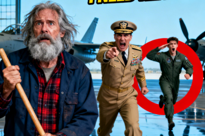 The Lieutenant Ordered the Homeless Veteran to Clean the Hangar – Until a Navy Helicopter Called His Call Sign