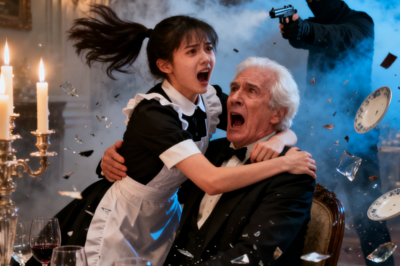 One Trigger Click Changed Everything – The Waitress Leapt Over the Boss Before the Shot Could Fire