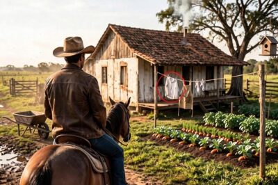 He Returned After Years to Sell the Ranch… But There Were Clothes Hanging on the Clothesline…