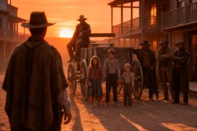 They Chained Three Orphans to a Wagon… The Nameless Gunslinger Made Them Regret It