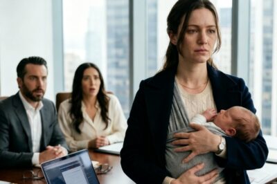 She Arrived for the Divorce with a Newborn — the Billionaire Sat with His Lover, Left in Shock